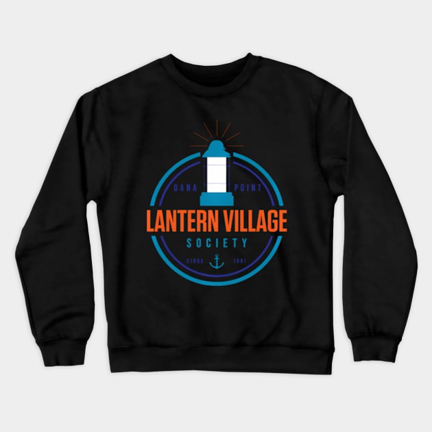 Light Dana Point Lantern Village Society Crewneck Sweatshirt by Ro Go Dan